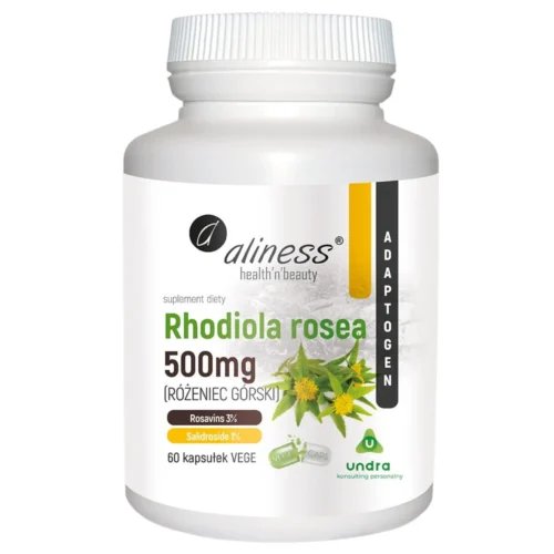 Rhodiola rosea (różeniec górski) 500mg x 60 kapsułek Vege