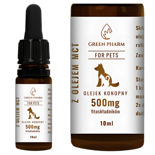 Olejek konopny Animals CBD 5% 10ml CBD dla zwierząt BEZ SMAKOWY